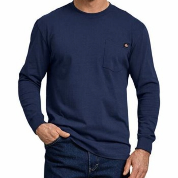 Dickies Navy Pocket Work Tee - Picture 1 of 6